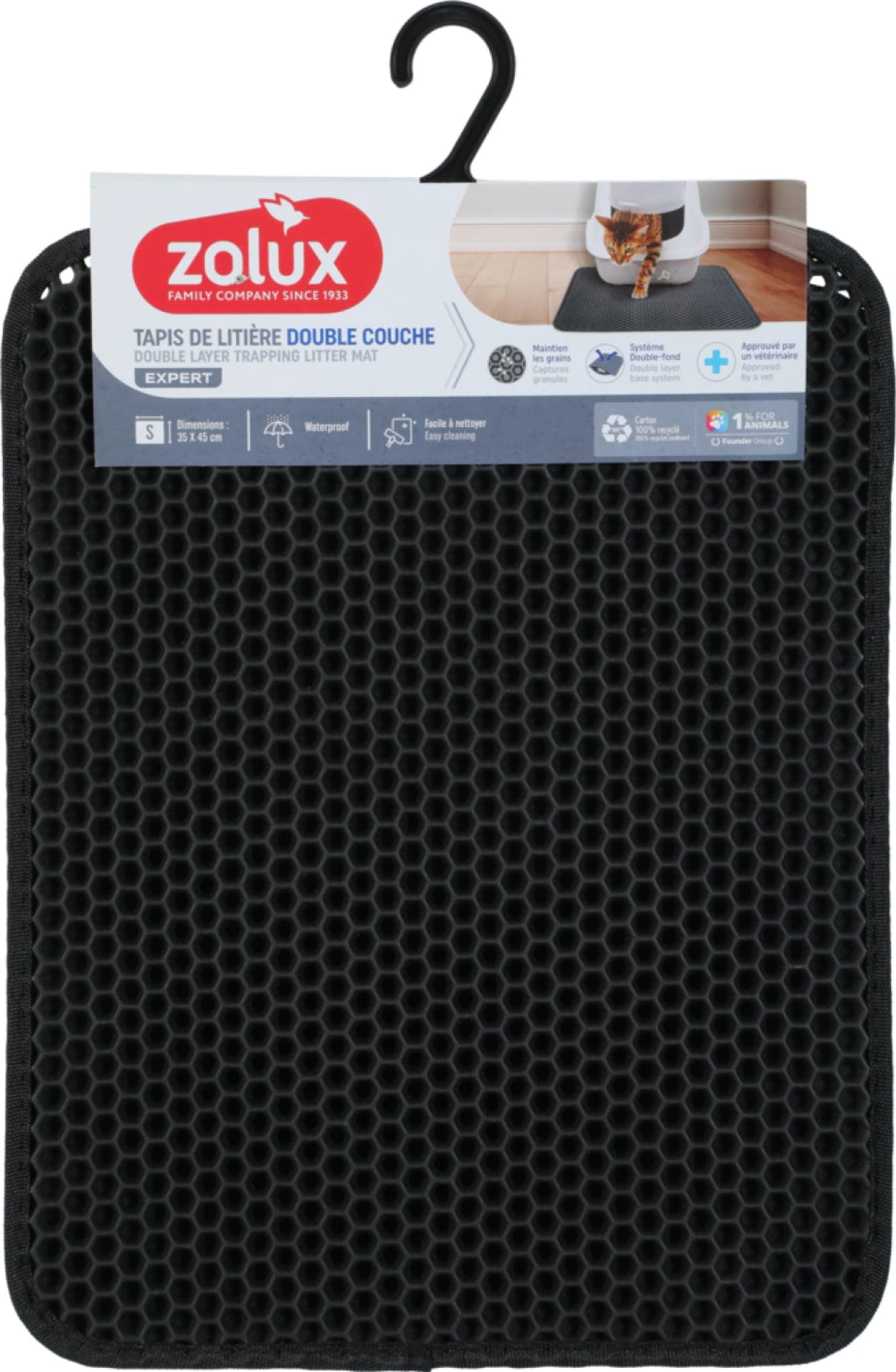 ZOLUX Wycieraczka dwuwarstwowa mata pod kuwetę dla kota 35x45 cm 