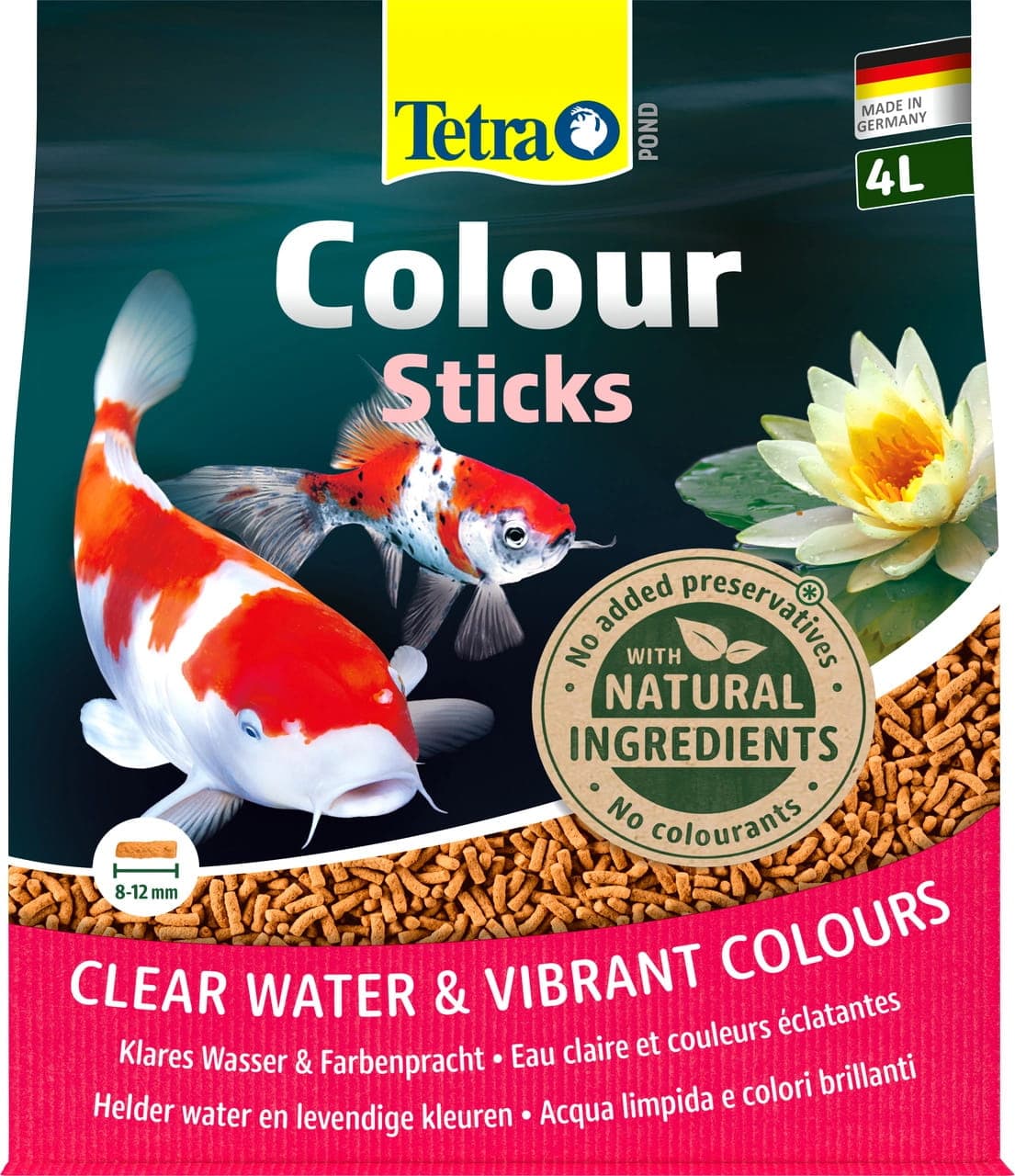 TETRA Pond Colour Sticks 4 L Pokarm dla ryb stawowych w oczku wodnym 