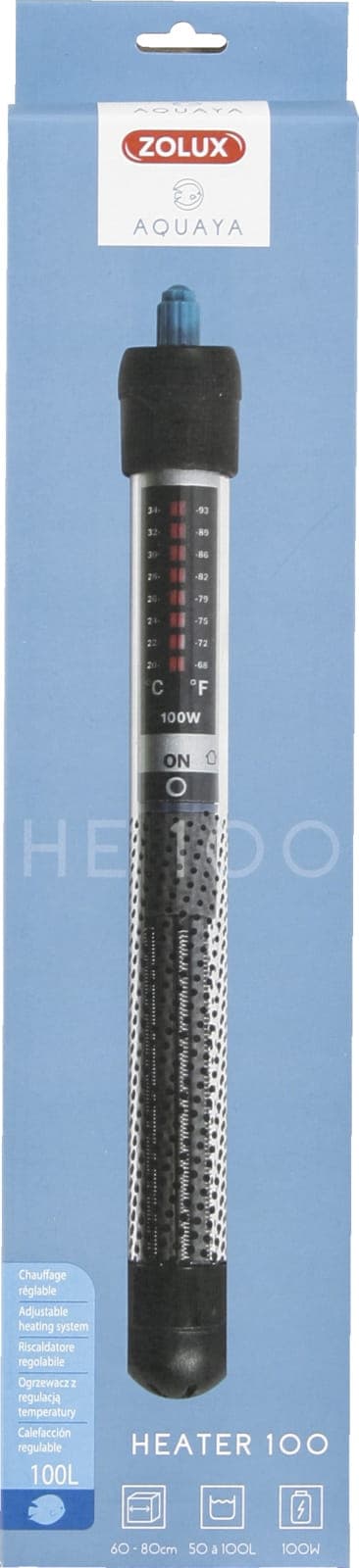 ZOLUX Grzałka do akwarium AQUAYA Heater 100 W, 50-100 l 