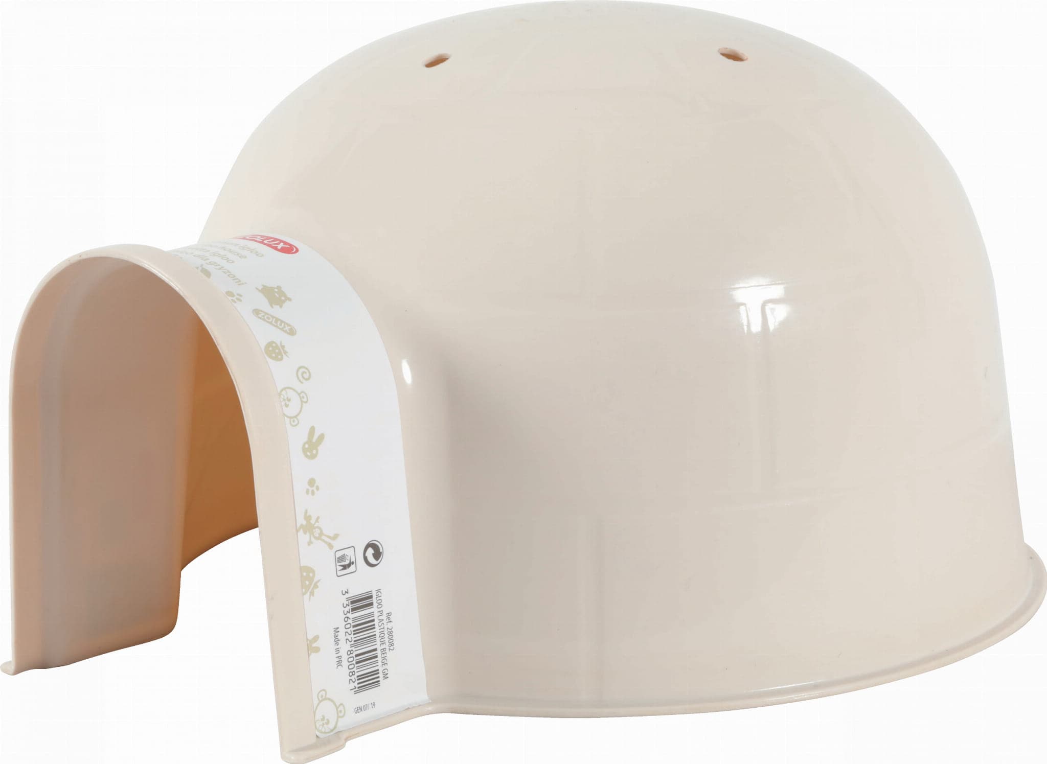 ZOLUX Domek dla gryzonia Igloo plastikowe duże kol. beż 