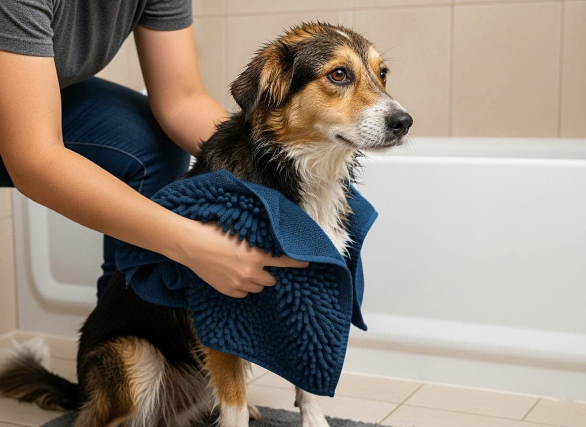 ZOLUX Ręcznik dla psa z mikrofibry do suszenia 90x24 niebieski 