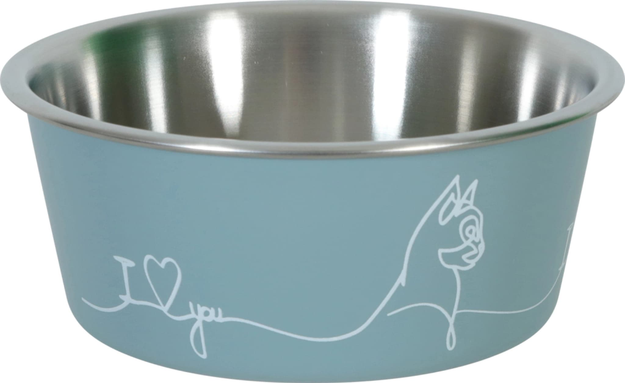 ZOLUX Miska antypoślizgowa dla kota LOVE kol. niebieski 400ML 