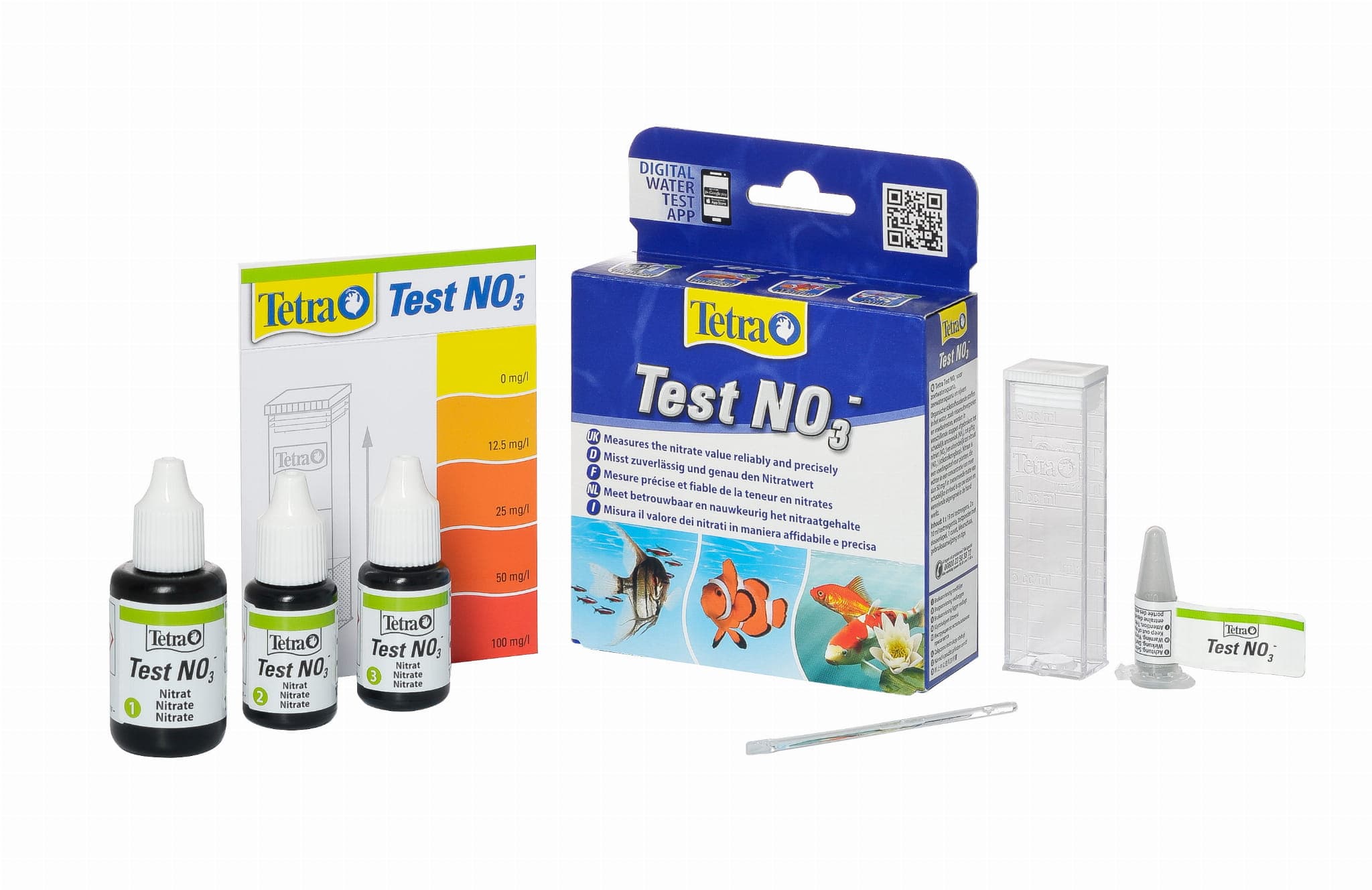 TETRA Test NO3- 3 Rea., test kropelkowy pomiar azotanów w wodzie w akwarium 