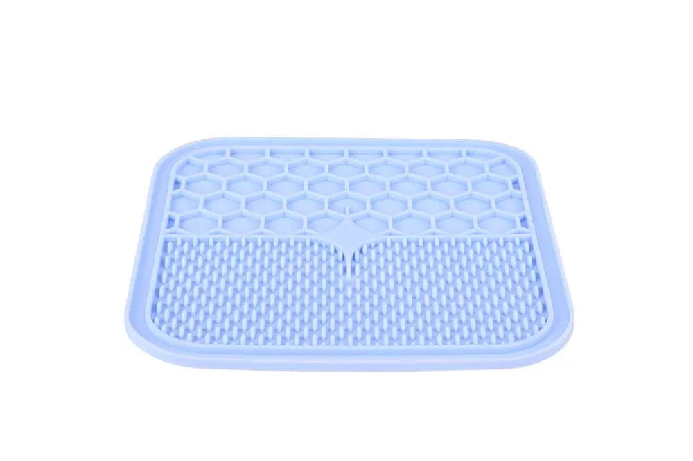 ZOLUX Mata silikonowa do lizania dla psa i kota M duża niebieska 21 x21 cm 