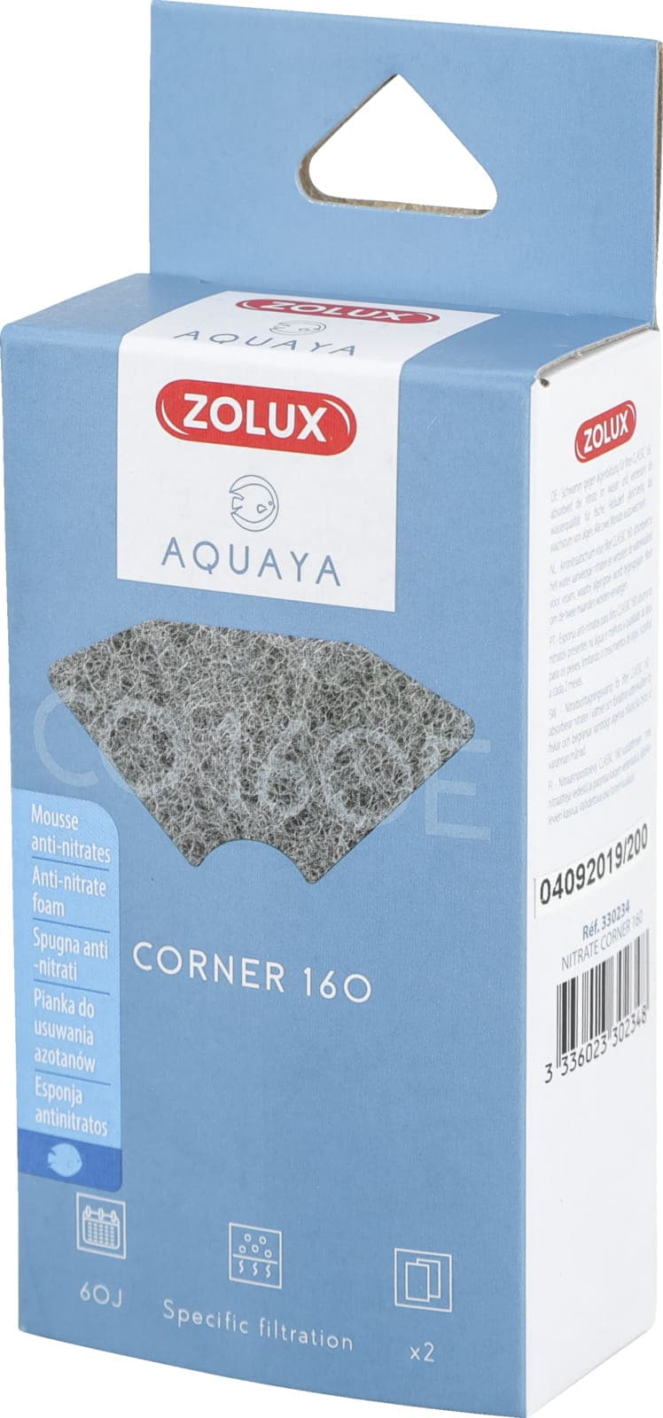 Zolux Wkład do filtra na glony Nitrate AQUAYA Corner 160 