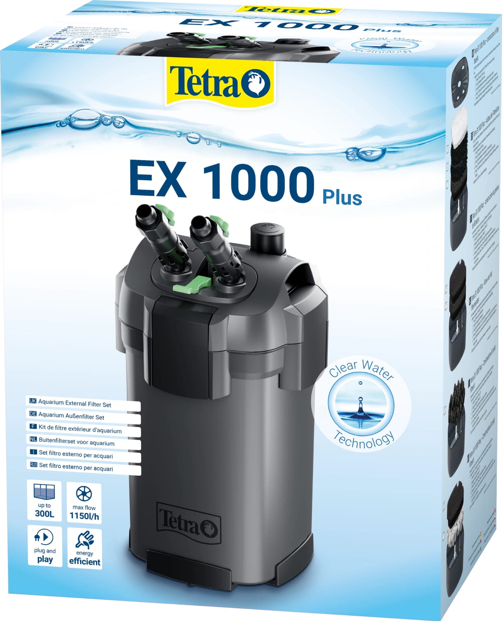 TETRA EX 1000 Plus - filtr zewnętrzny do akwarium o pojemność 150-300l 