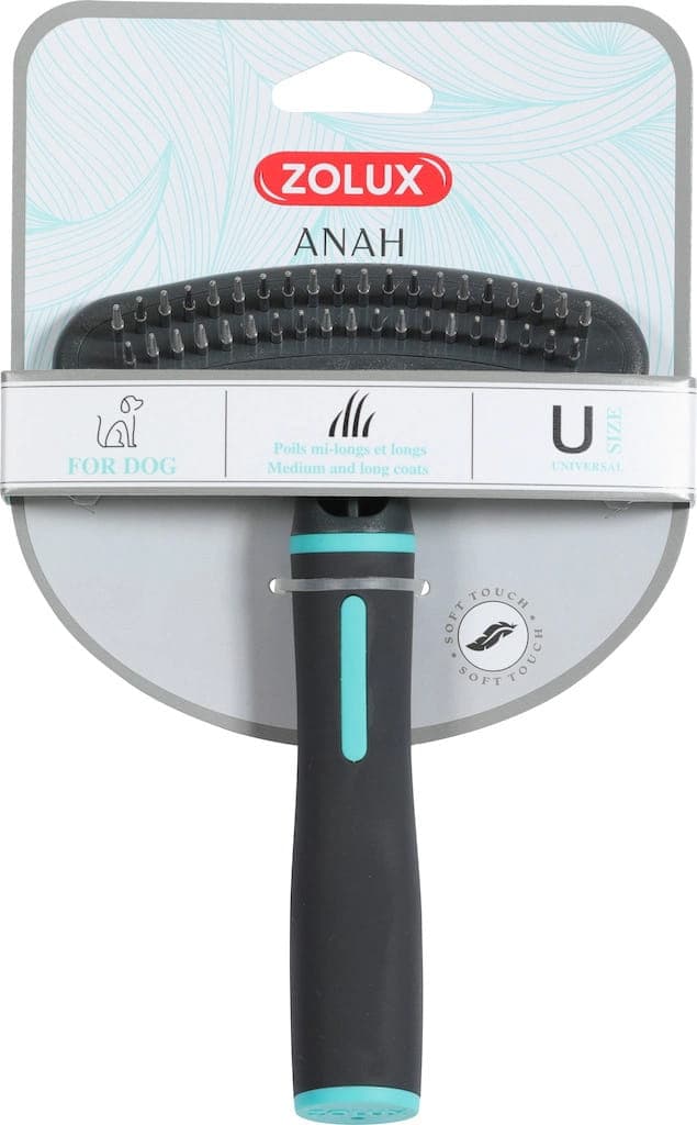 ZOLUX Zgrzebło dla psa podwójne ANAH 