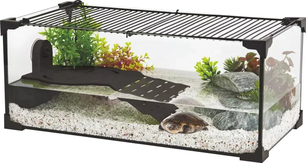 ZOLUX Aquaterrarium dla żółwi wodnych KARAPAS AQUA PRO 50x25x20 czarne 