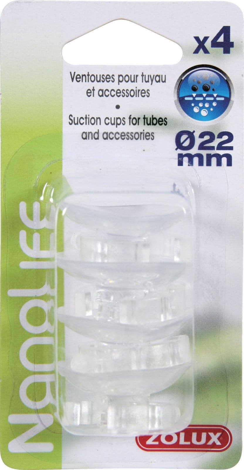 ZOLUX Przyssawka duża do akwarium do rurek,grzałek,akcesoriów śr.22mm 4szt 