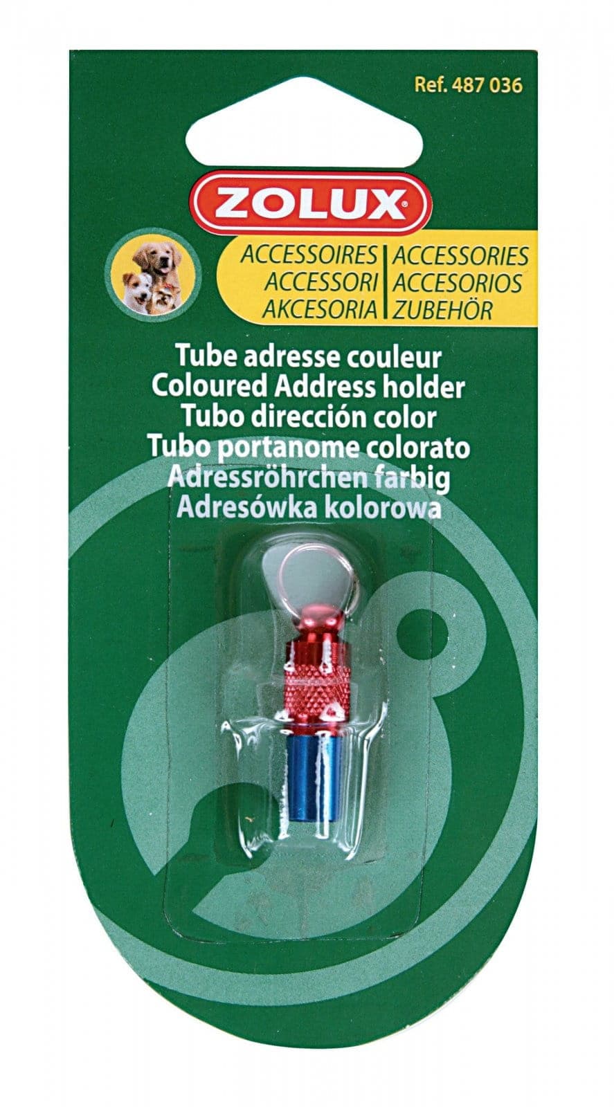 ZOLUX Adresówka do obroży kolorowa 