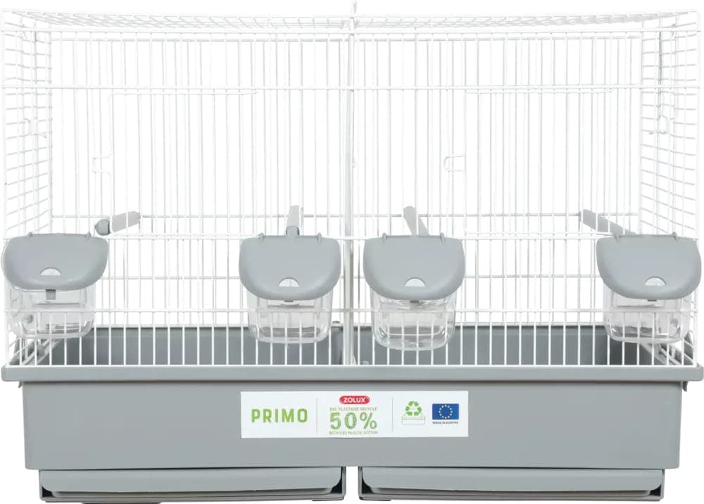 ZOLUX Klatka dla ptaków PRIMO CATI 57 cm, kol. szary/biały 
