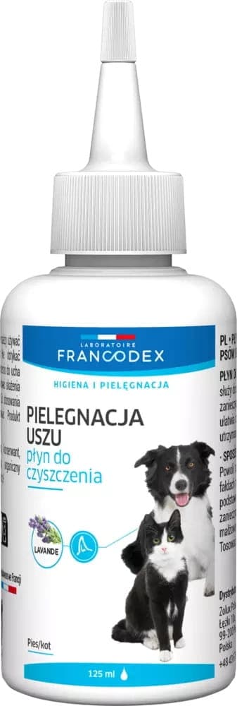 FRANCODEX PL Płyn do mycia uszu psów i kotów 125 ml 