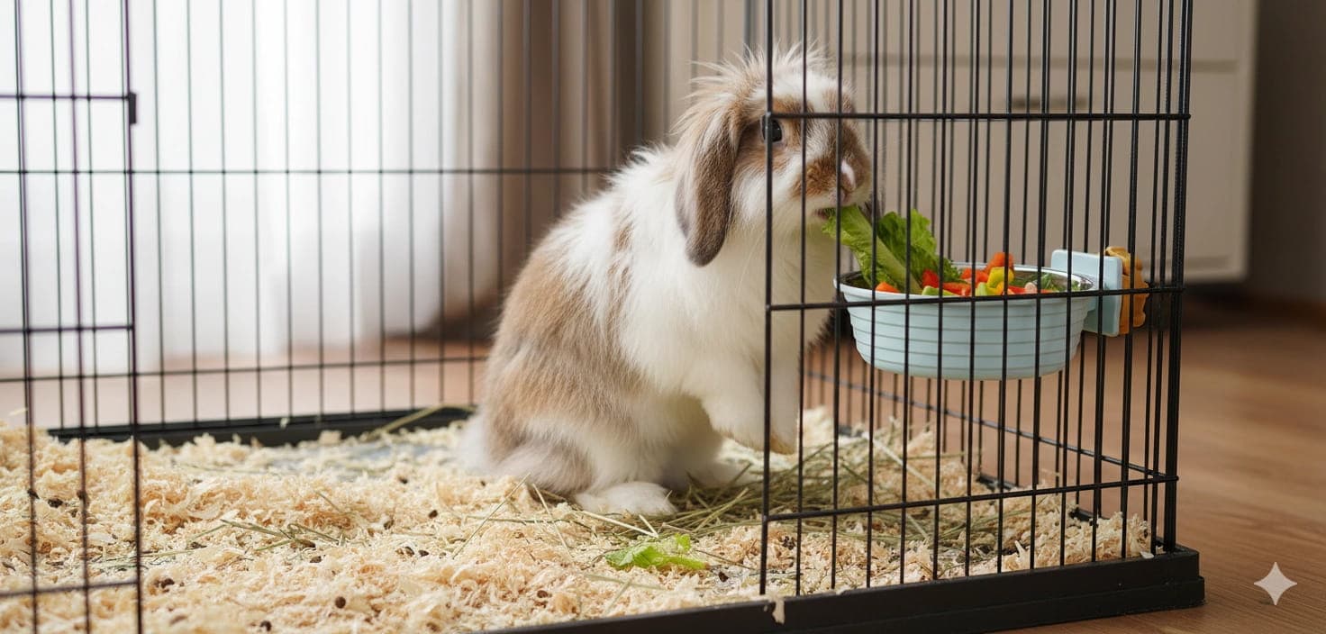 ZOLUX Karmnik dla królika i kawii do mocowania plastik/inox COSY 350ml nieb 