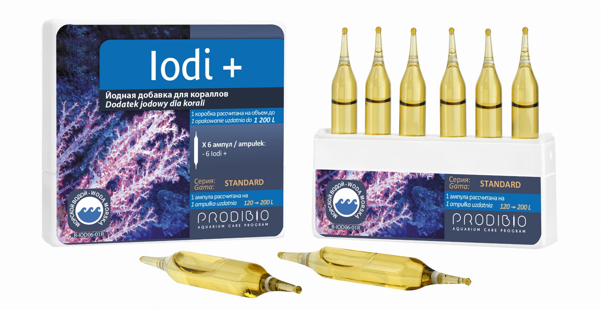 ProdibioIODI+ 6 ampułek jod dla korali akwarium morskie 