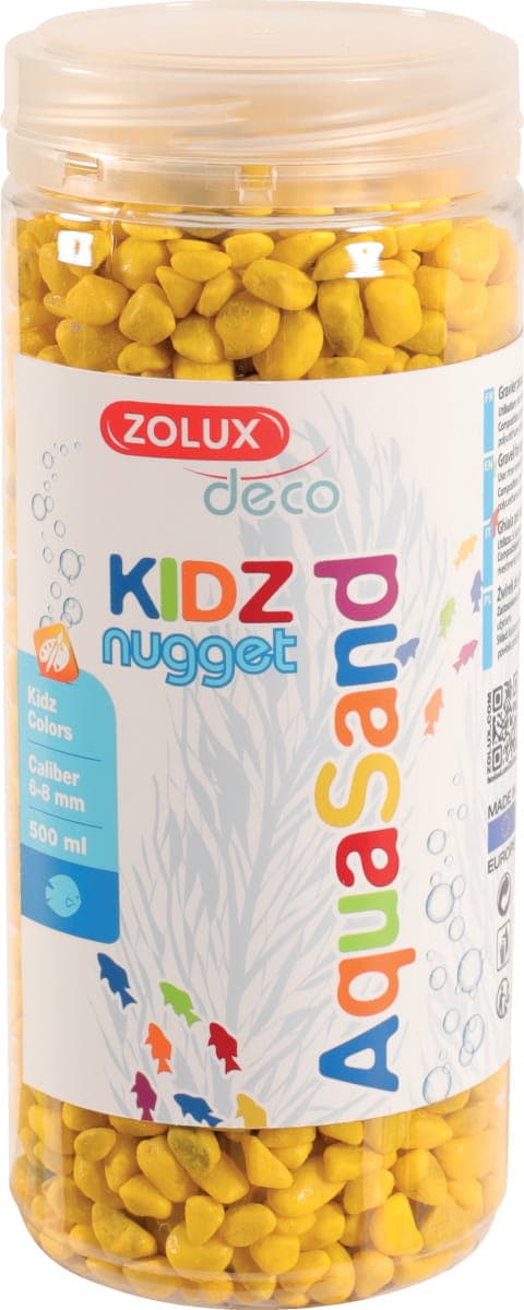 ZOLUX Żwirek do akwarium Aquasand KIDZ Nugget 500 ml kol. żółty 