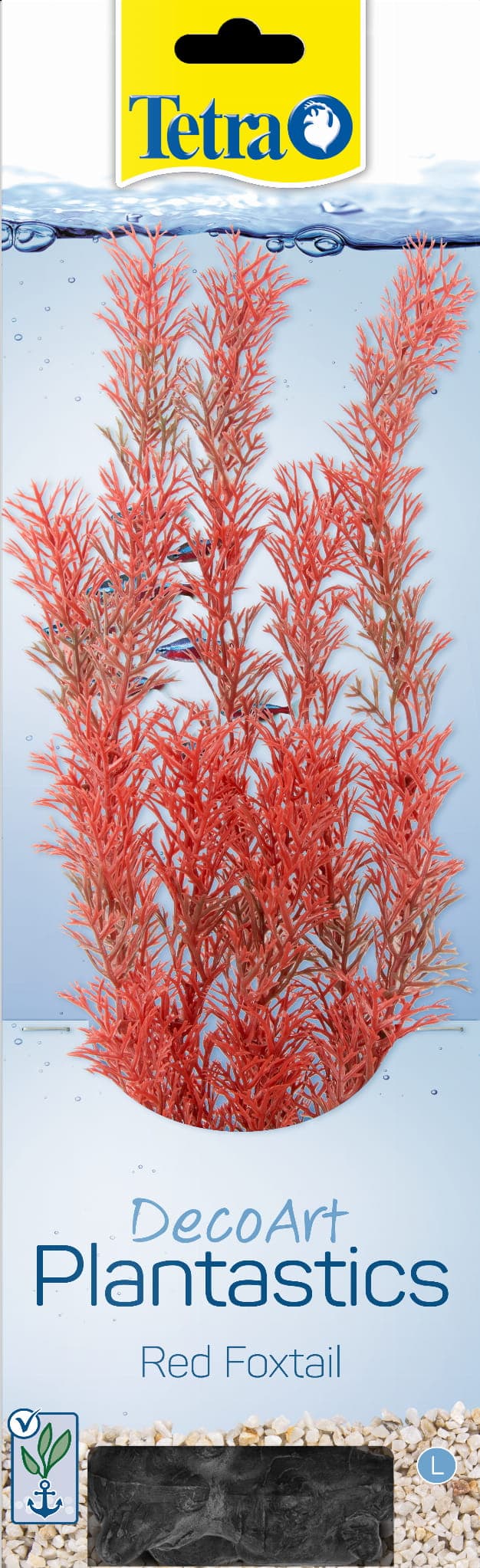 TETRA DecoArt Plant L Foxtail Red, sztuczna roślina akwariowa 30 cm 