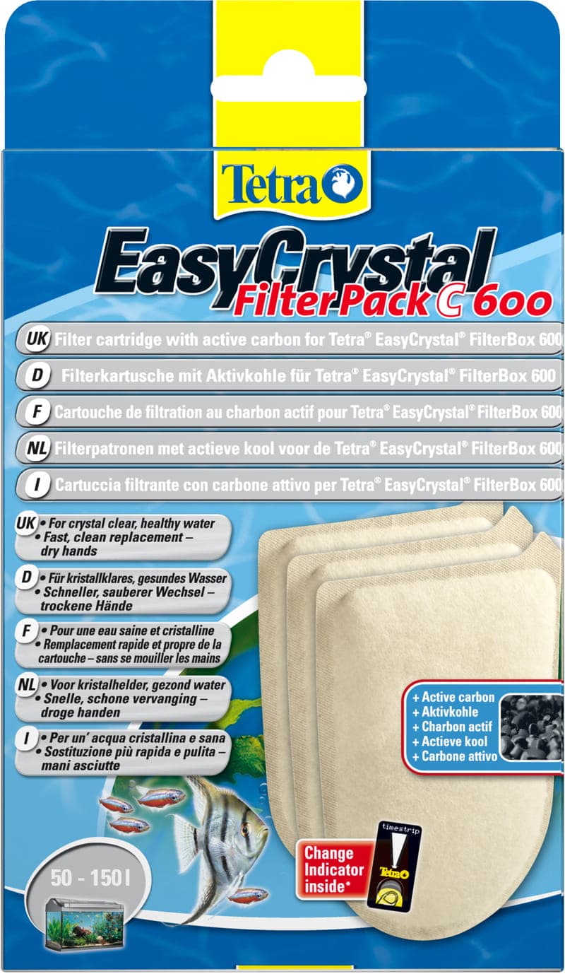TETRA EasyCrystal Filter Pack C600-wkład węglowy do filtrów EasyCrystal 600 