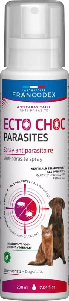 FRANCODEX Spray dla psa i kota na pasożyty ECTO CHOC PARASITES 200 ml 