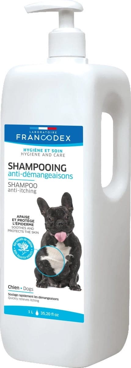 FRANCODEX Szampon dla psa przeciwświądowy, bez parabenów 1 l 