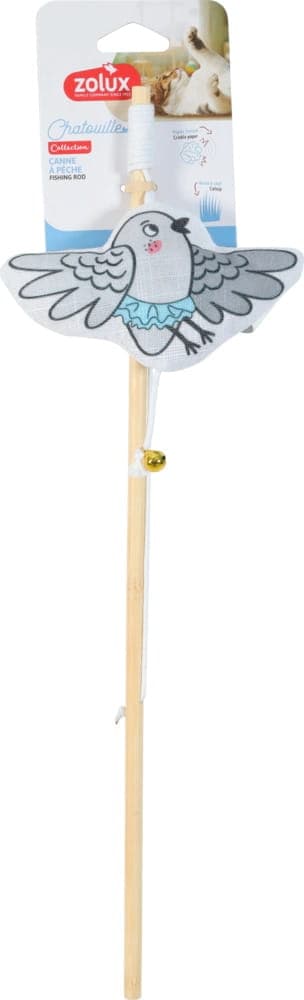 ZOLUX Zabawka dla kota wędka bambus ptak w tutu CHATOUILLE 48,8cm 