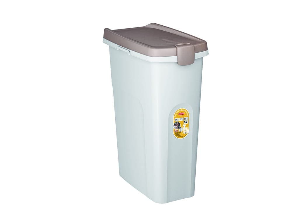 ZOLUX Pojemnik na karmę dla psa 40 l 45x27x61 cm kol. biały/jasnobrązowy 