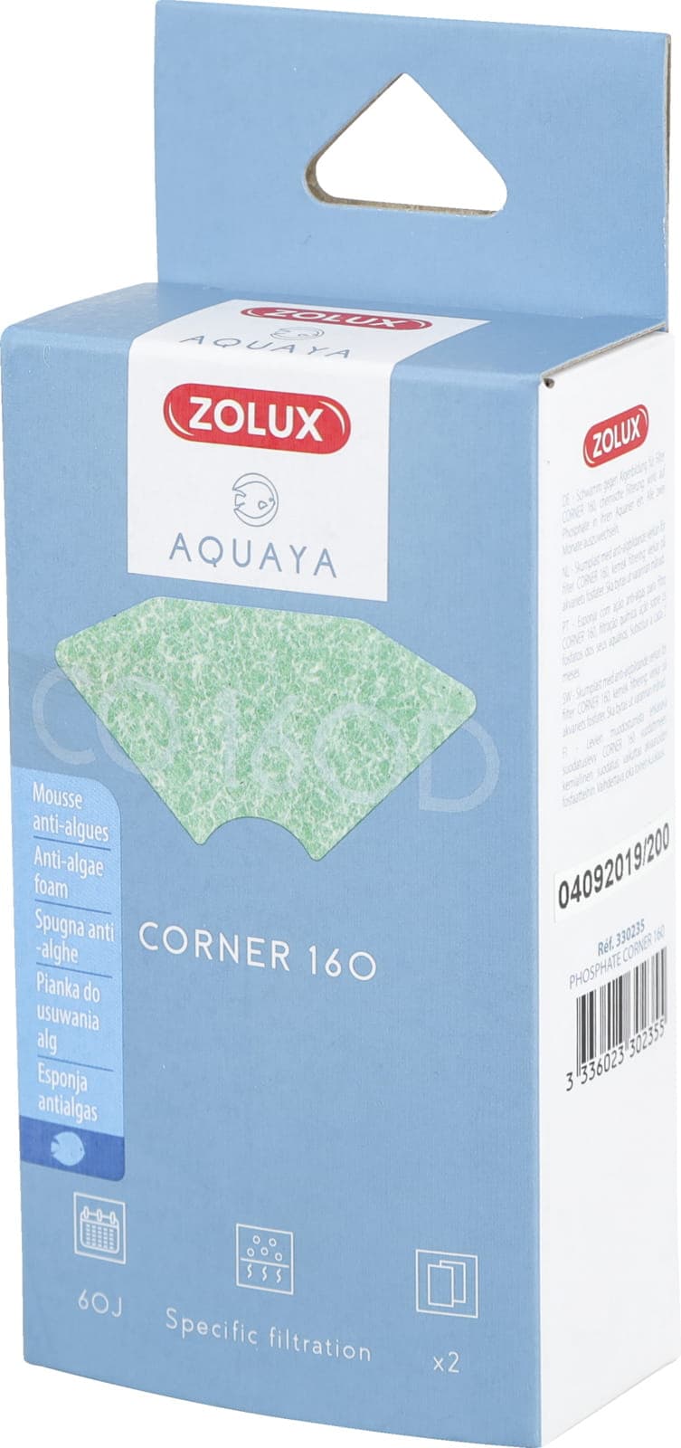 Zolux Wkład do filtra na glony Phosphate AQUAYA Corner 160 