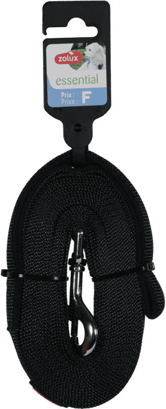 ZOLUX Smycz taśmowa długa dla psa 5m 20mm czarna 