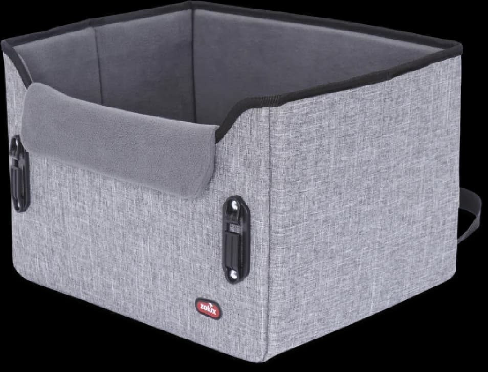 ZOLUX Fotelik samochodowy dla małego psa NOMAD S Szary do auta 