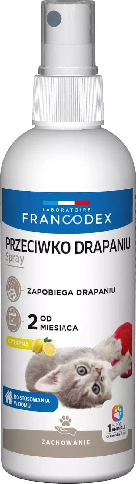 FRANCODEX PL Spray przeciwko drapaniu przez kocięta i koty 200 ml 