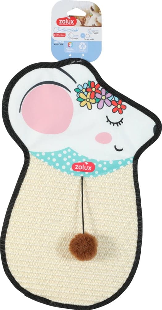 ZOLUX Drapka dla kota do powieszenia mysz sizal z zabawką CHATOUILLE 51cm 