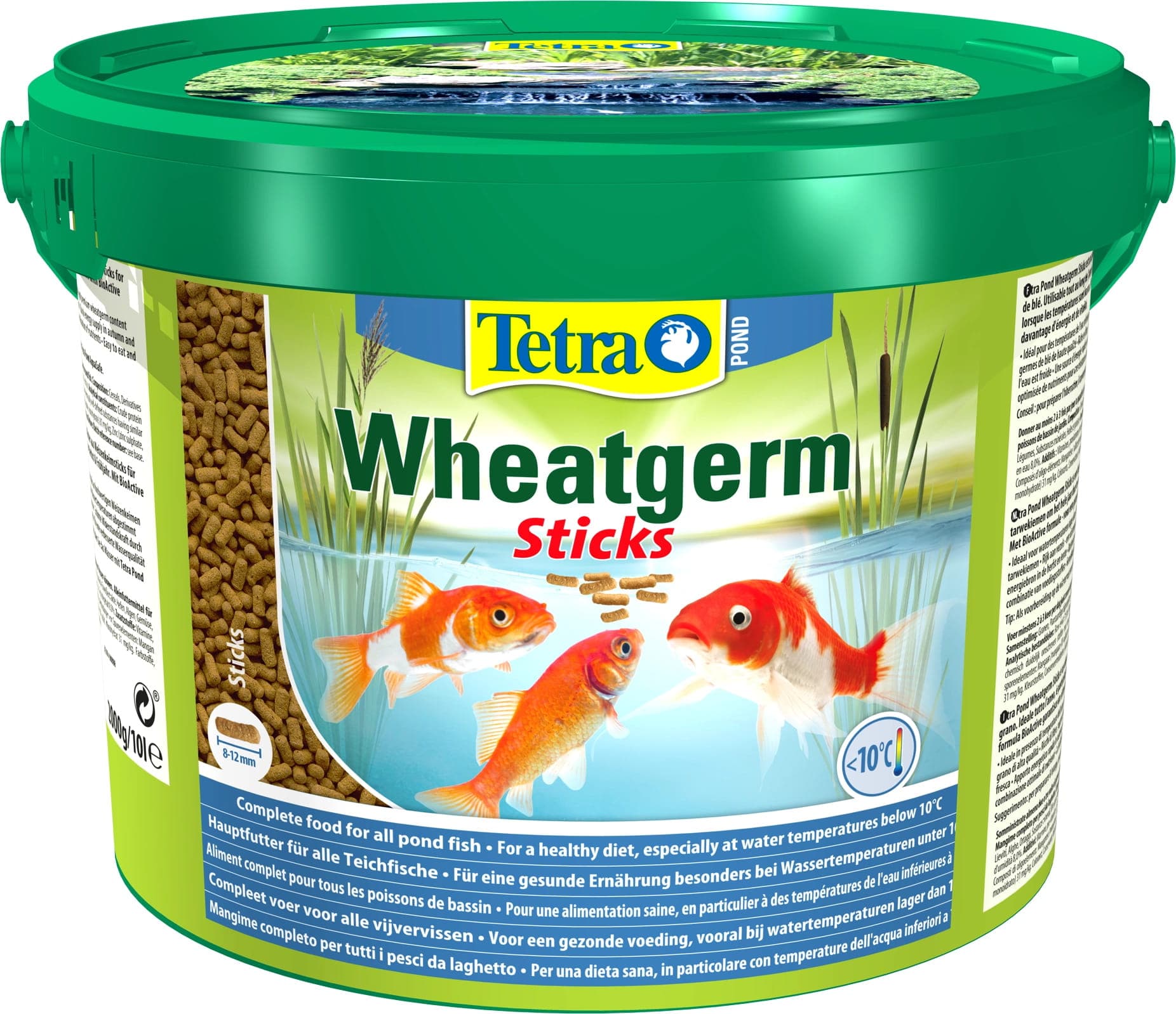 TETRA Pond Wheatgerm Sticks 10L Pokarm dla ryb stawowych w oczku wodnym 