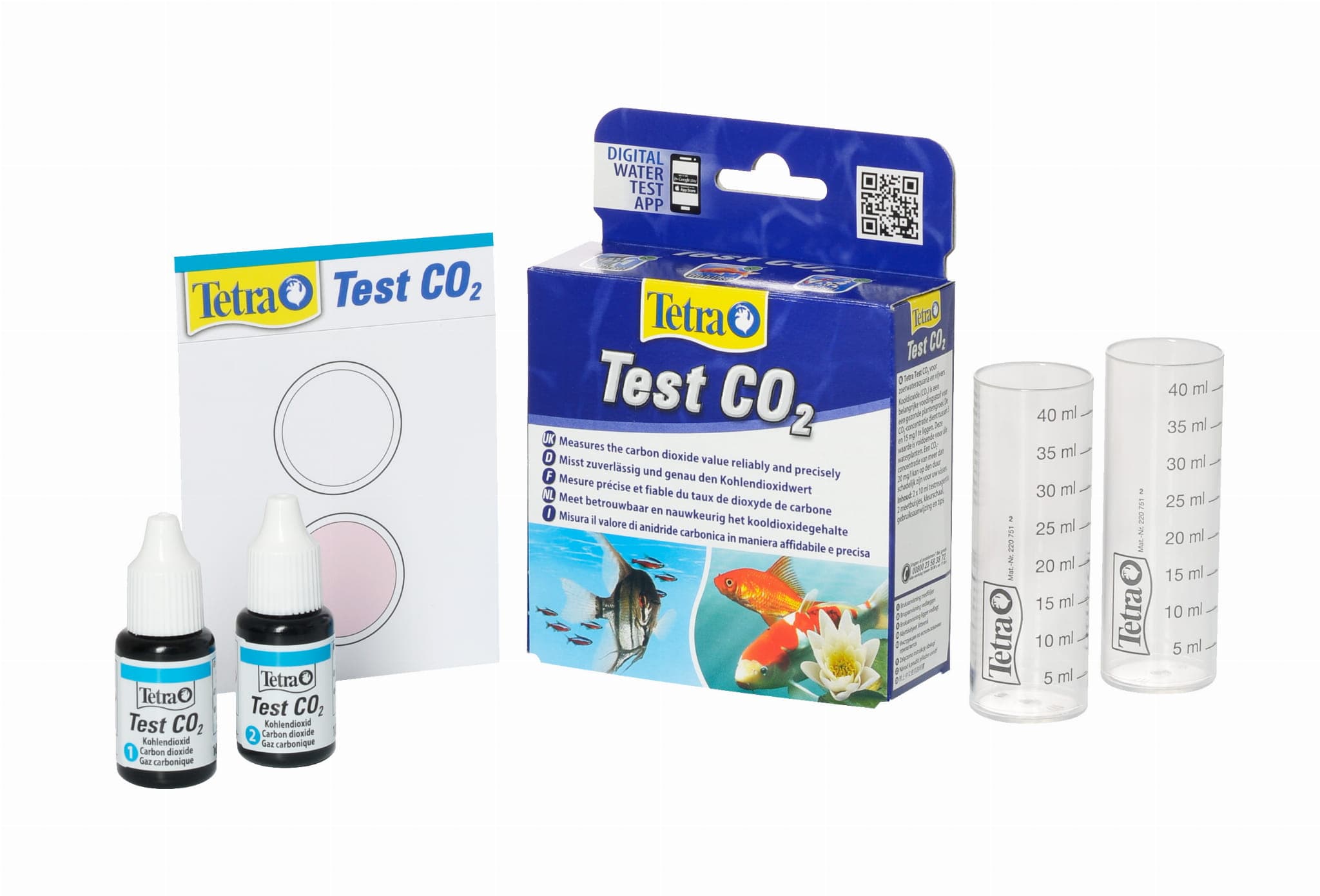 TETRA Test CO2 2 x 10 ml, pomiar dwutlenku węgla (CO2) w wodzie słodkiej 