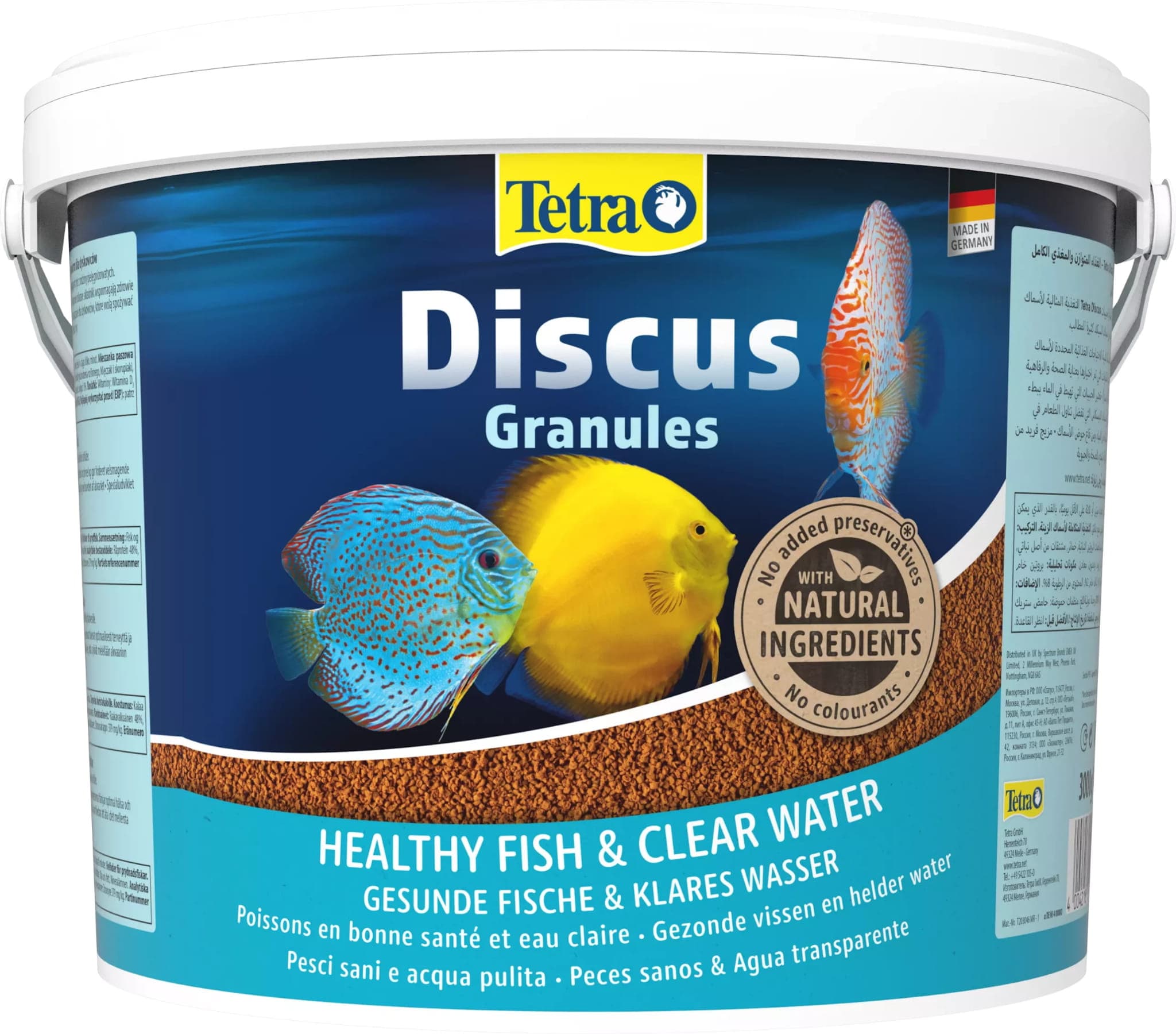 TETRA Discus Granules 10 L wiadro , pokarm dla ryb akwariowych dyskowców 