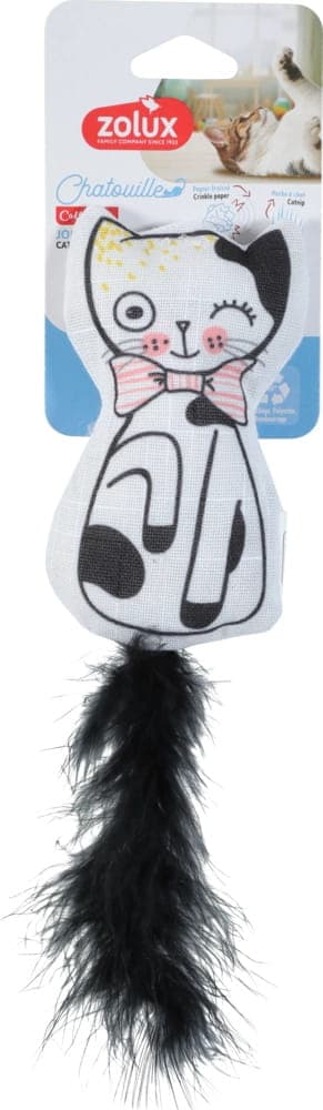 ZOLUX Zabawka dla kota z piórkami i kocimiętką kot wianek CHATOUILLE 13cm 