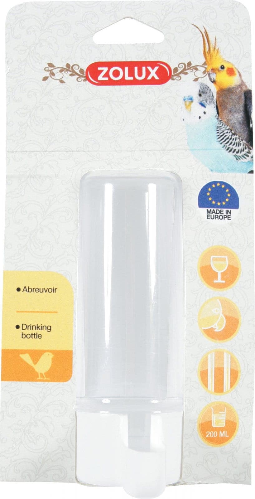 ZOLUX Poidełko dla ptaków 55x90x130 mm 200 ml 