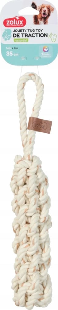 ZOLUX Zabawka dla psa szarpak uchwyt sznur LEATHER TOUCH 35cm 