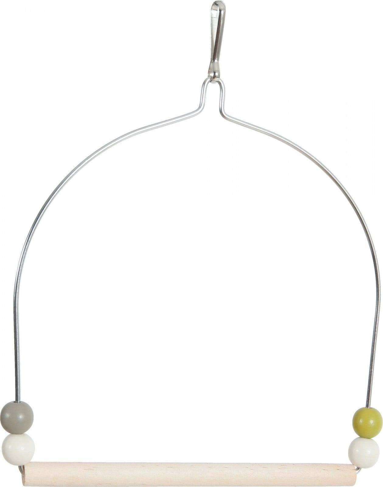 ZOLUX Huśtawka dla ptaka z drewnianą żerdką na metalowym uchwycie 