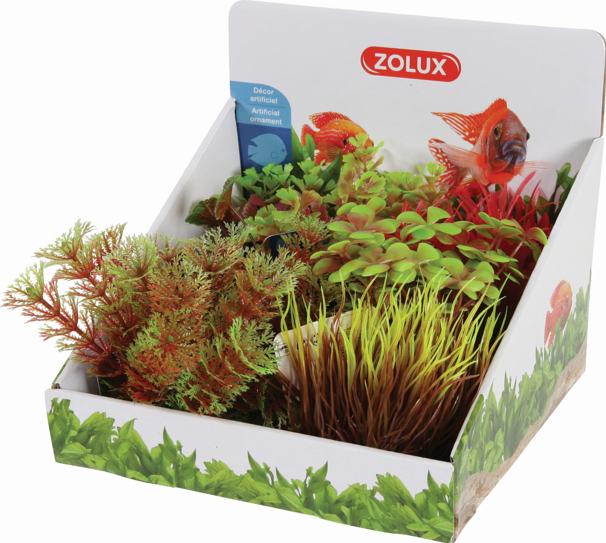 ZOLUX Ozdoba do akwarium zestaw roślin S 6 szt. - zestaw A 