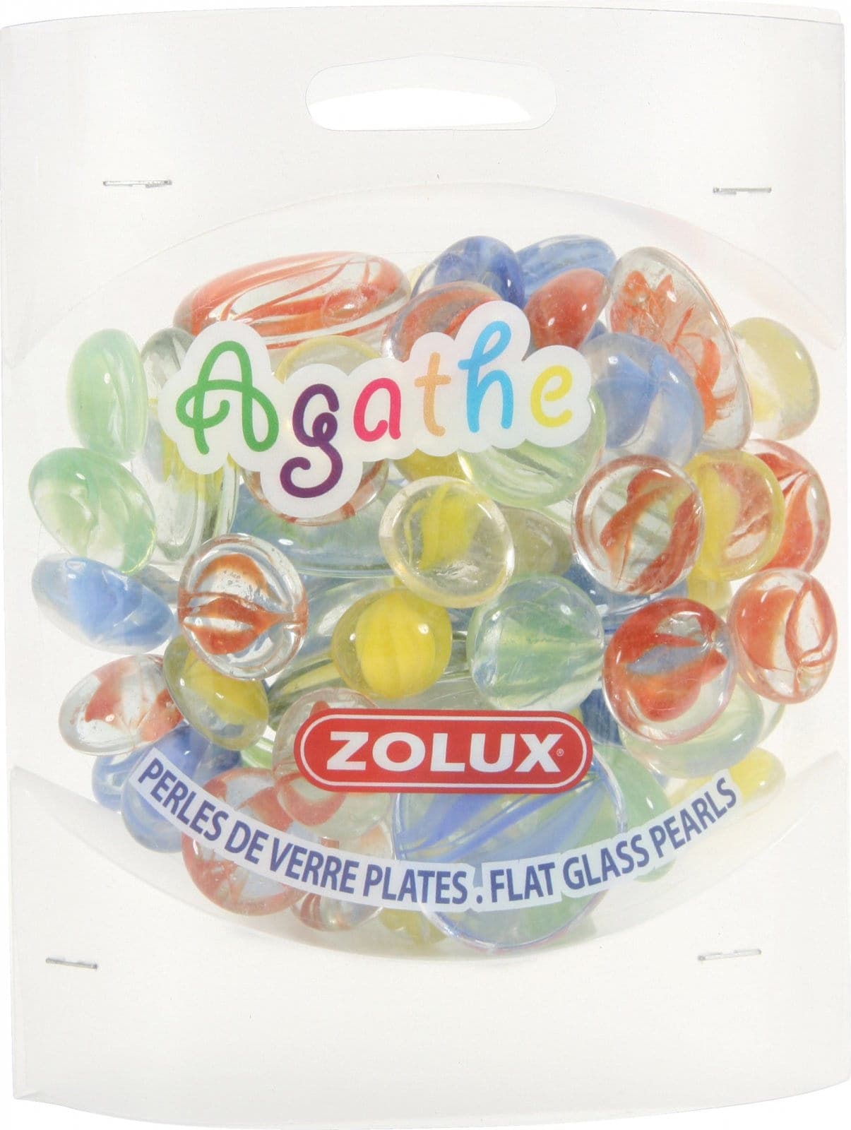 ZOLUX Ozdoba akwarystyczna kamyki szklane Agathe mix 