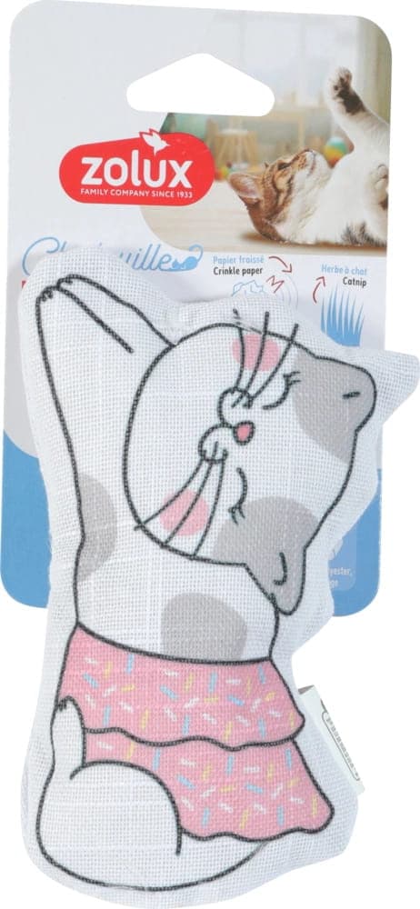 ZOLUX Zabawka dla kota z piórkami i kocimiętką kot tutu CHATOUILLE 8cm 
