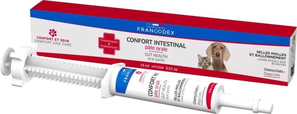 FRANCODEX Pasta doustna dla psów i kotów w strzykawce ochrona jelit 15 ml 