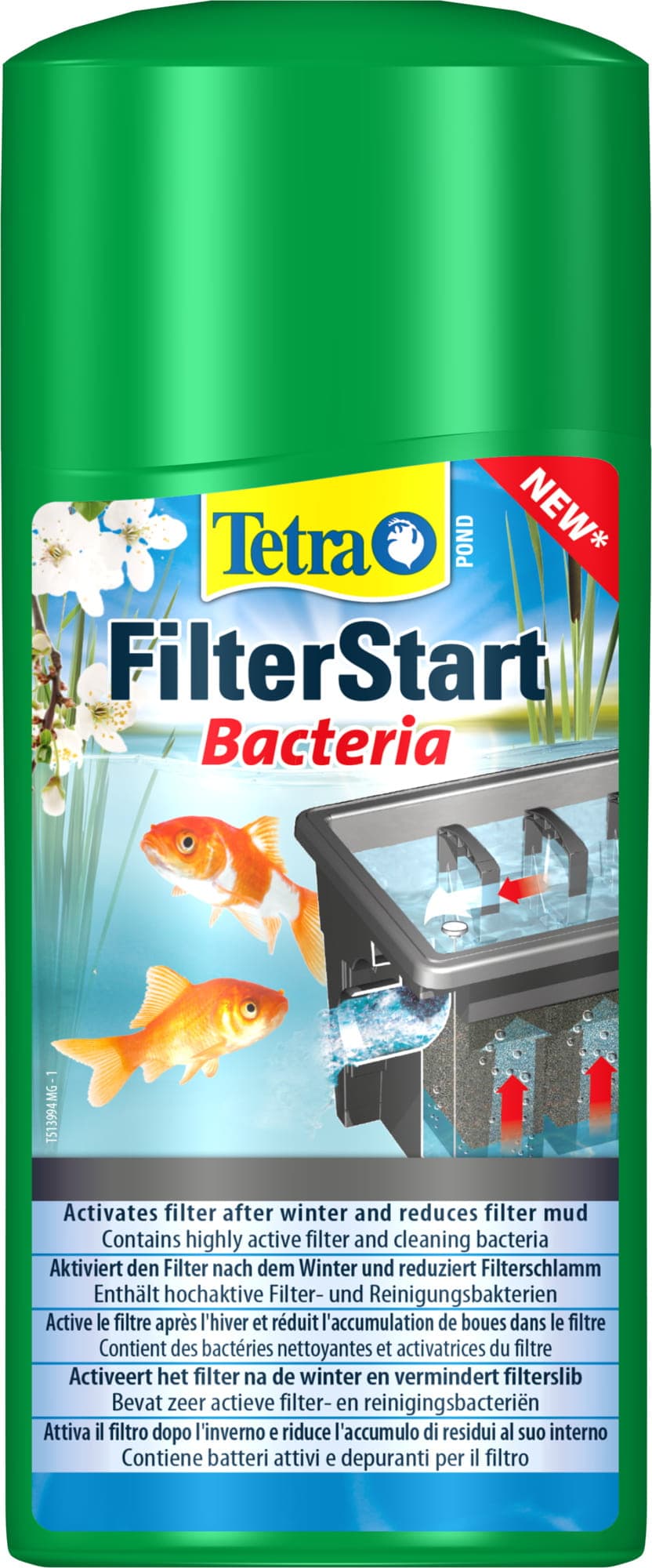 TETRA Pond FilterStart 500 ml Mieszanka aktywnych bakterii filtracyjnych 