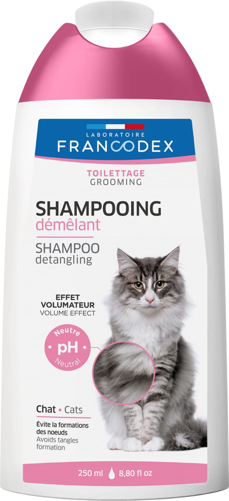 FRANCODEX Szampon dla kota 2w1 ułatwiający rozczesywanie 250 ml 