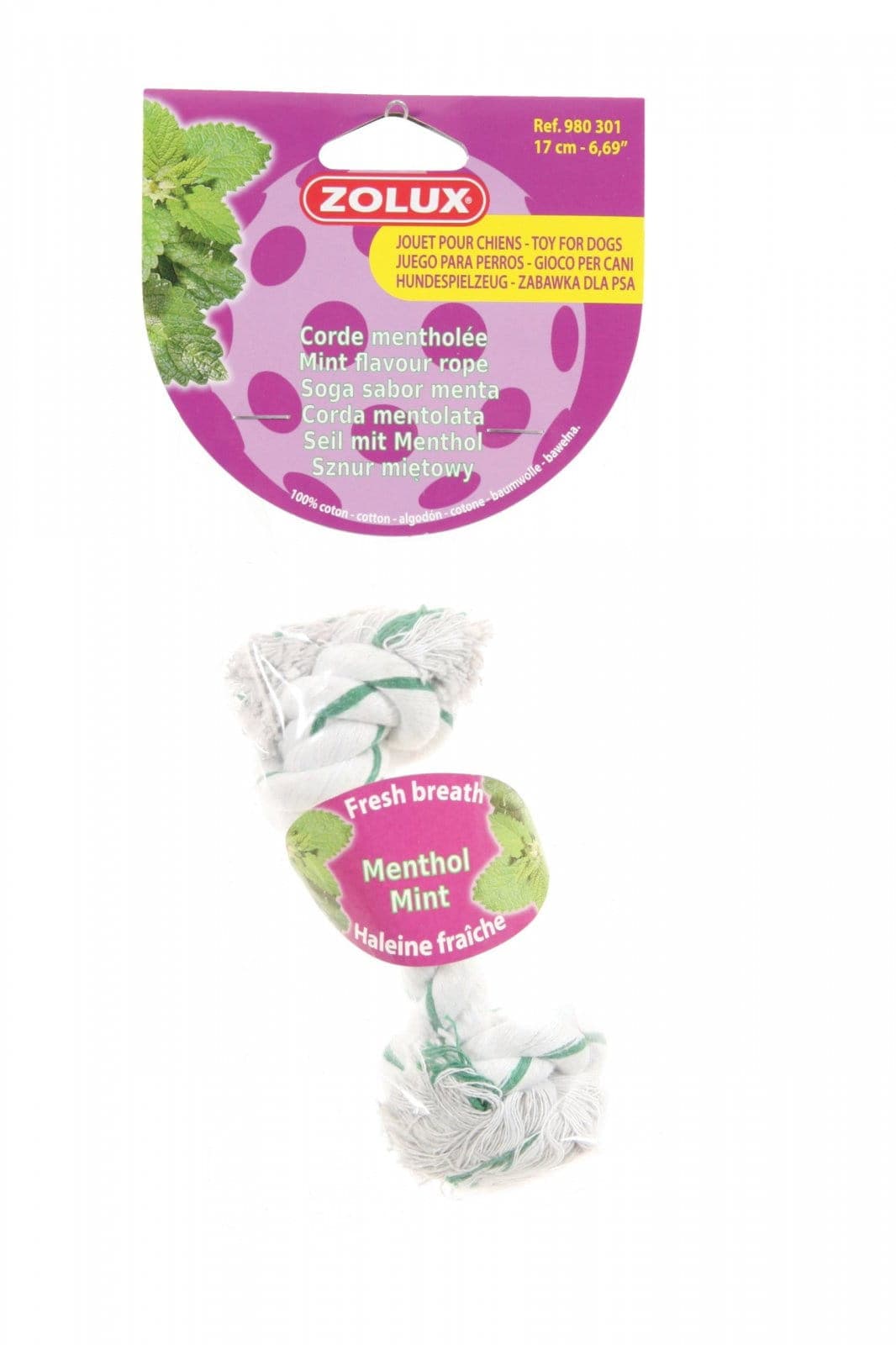 ZOLUX Zabawka dla psa sznur miętowy 17cm 