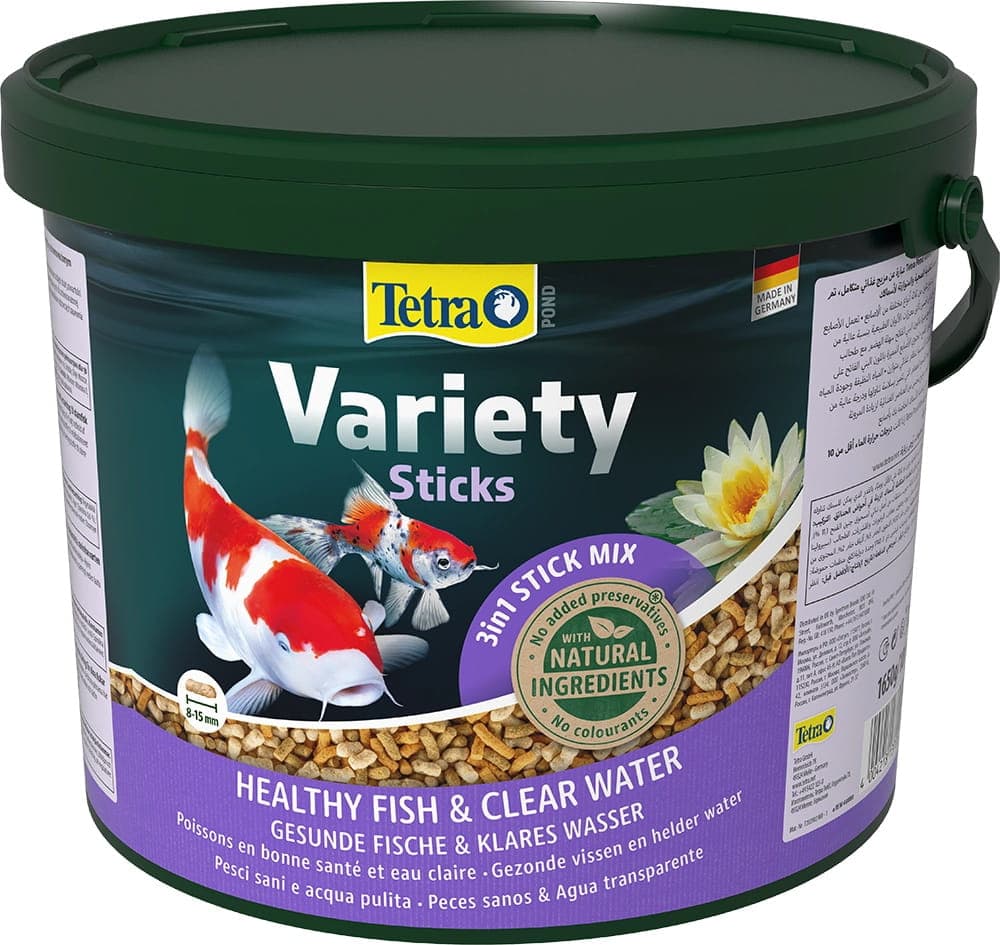 TETRA Pond Variety Sticks 10 L Pokarm dla ryb stawowych w oczku wodnym 