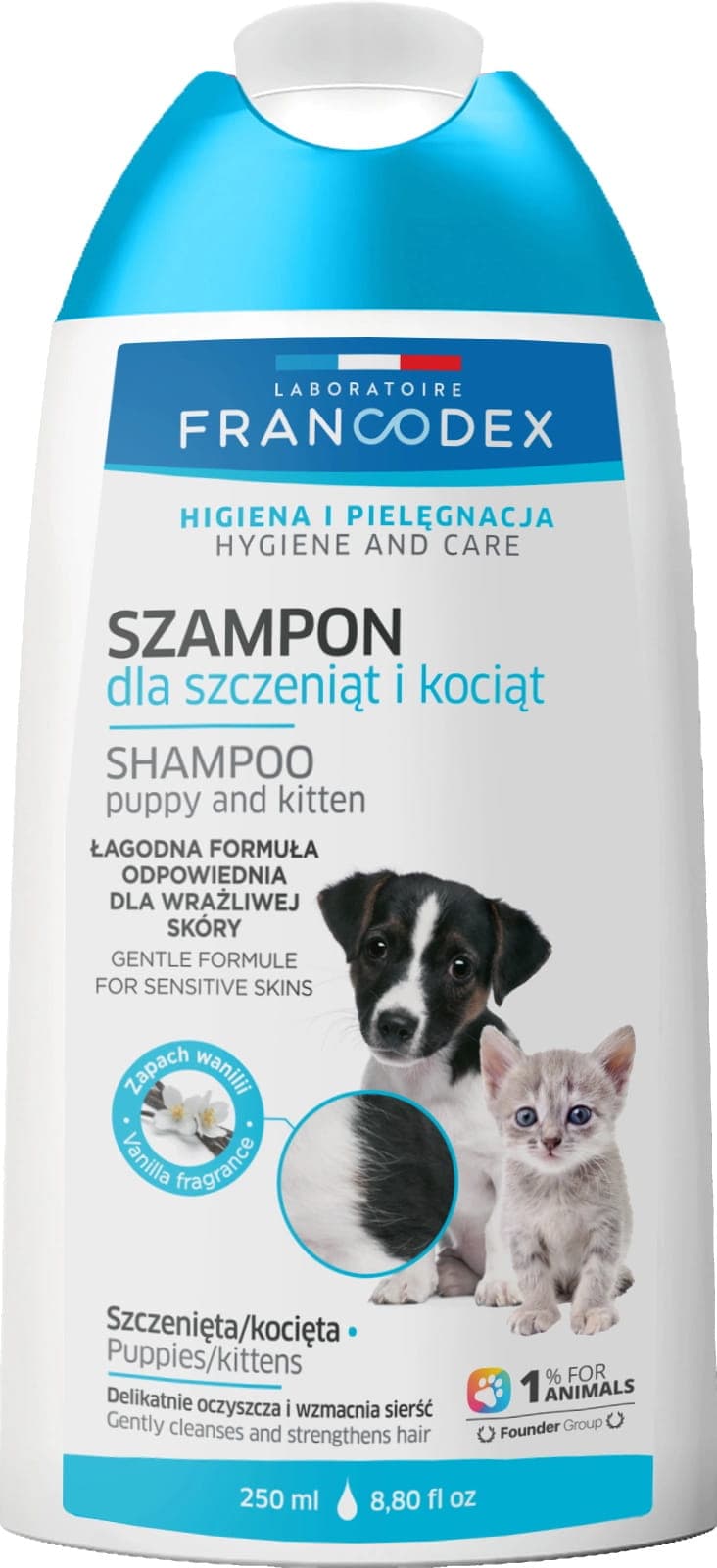 FRANCODEX PL Delikatny szampon dla kociąt i szczeniaków 250 ml 