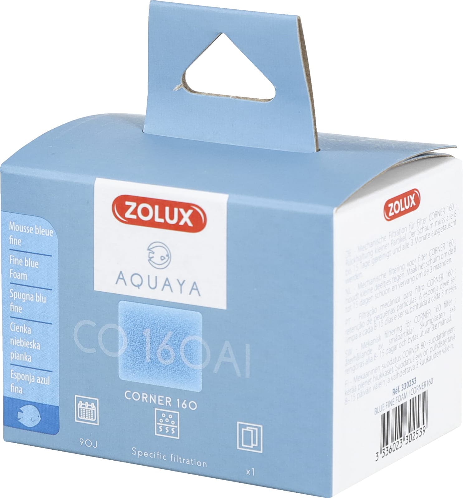 Zolux Wkład gąbka do filtra Blue Fine Foam I AQUAYA Corner 160 