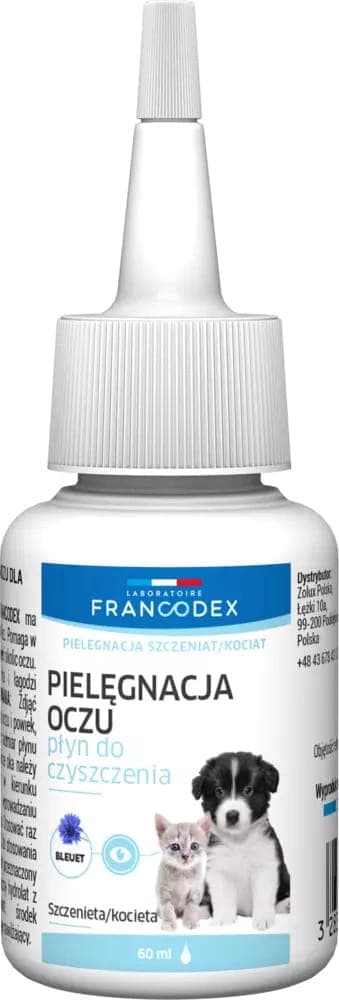 FRANCODEX PL Płyn do czyszczenia oczu dla kociąt i szczeniąt 60 ml 