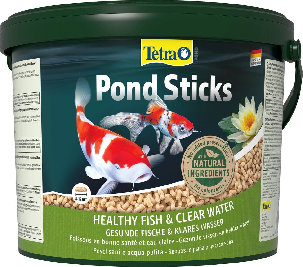 TETRA Pond Sticks 10 L Pokarm dla ryb stawowych w oczku wodnym pałeczki 
