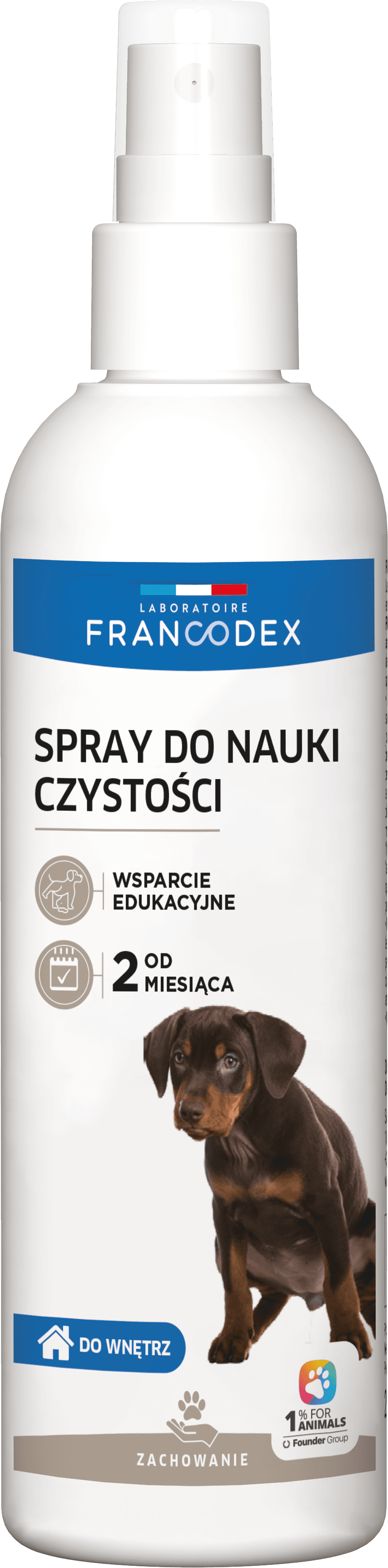 Spray do nauki czystości dla szczeniąt Francodex 200ml 